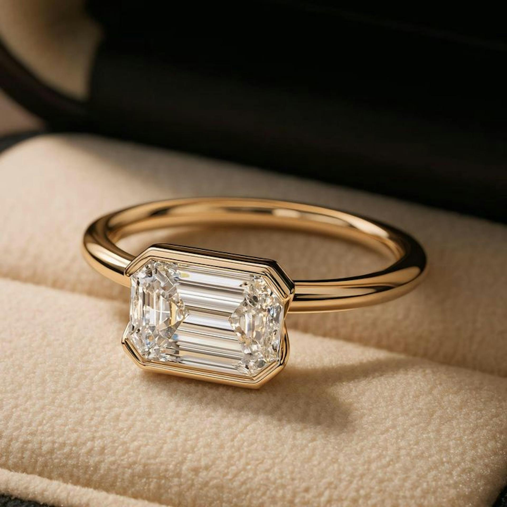  East–West Emerald Cut
