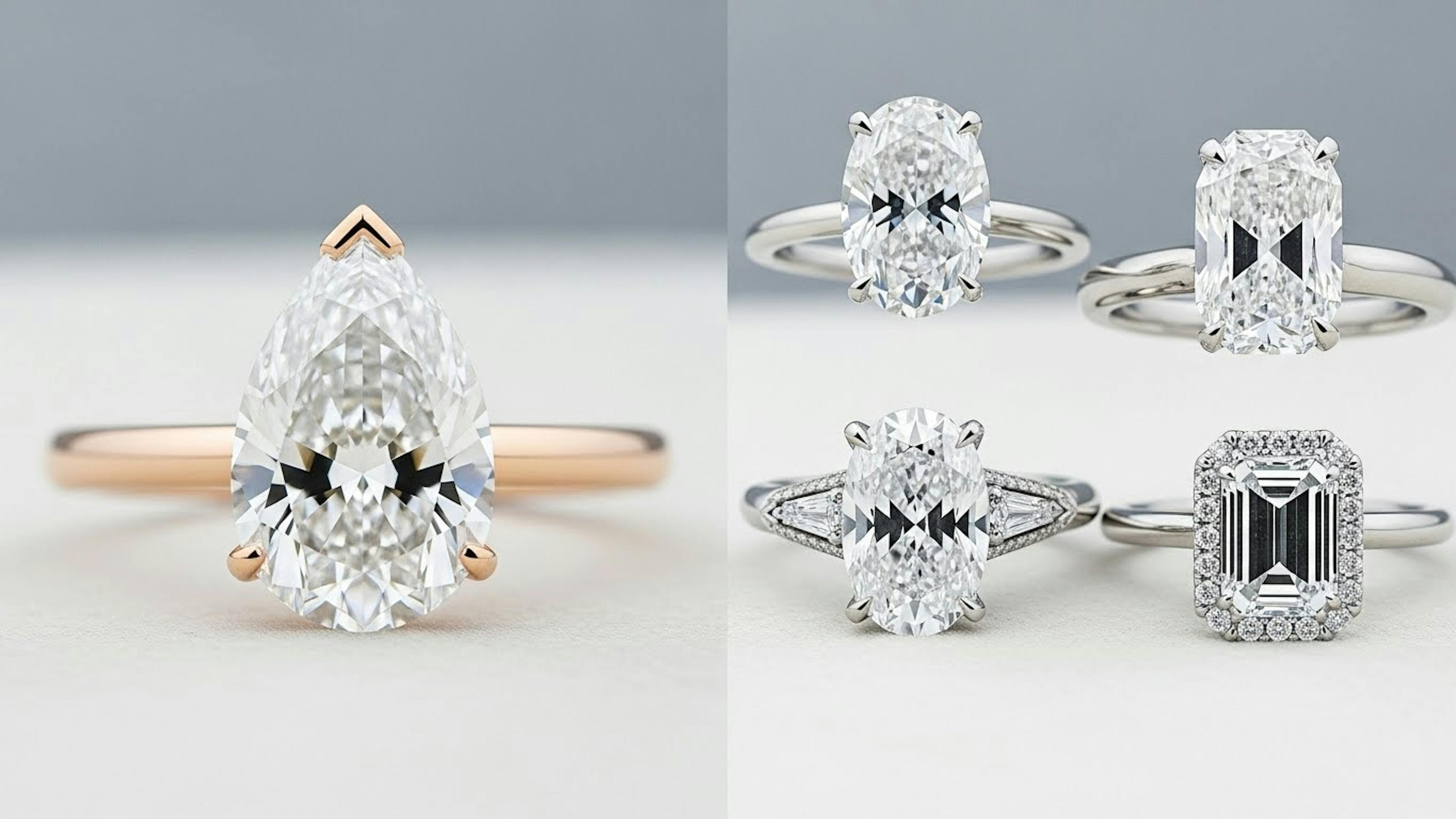Pear Shape vs Traditional Engagement Ring Shapes