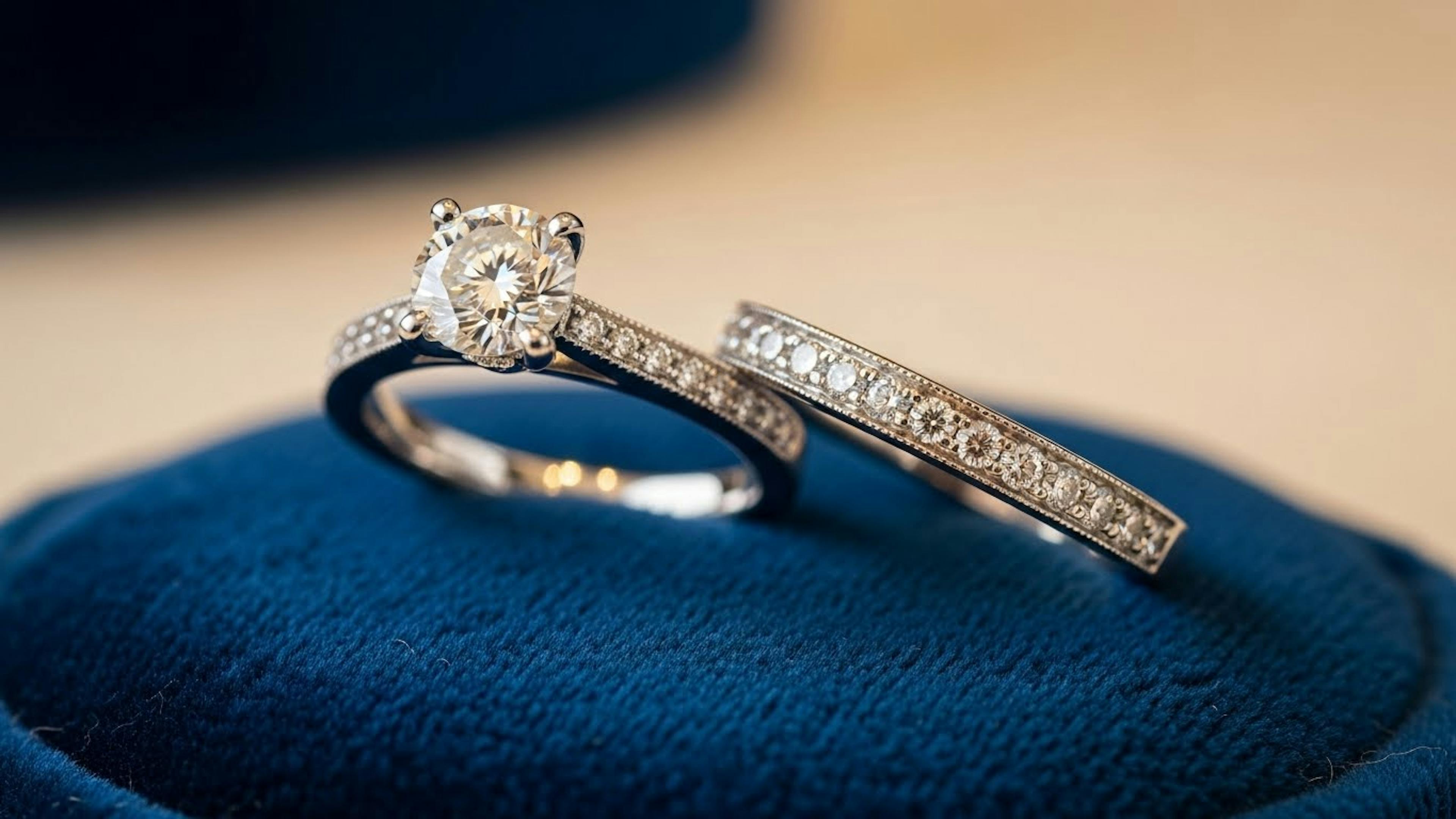 Modern Diamond Commitment Rings for Couples