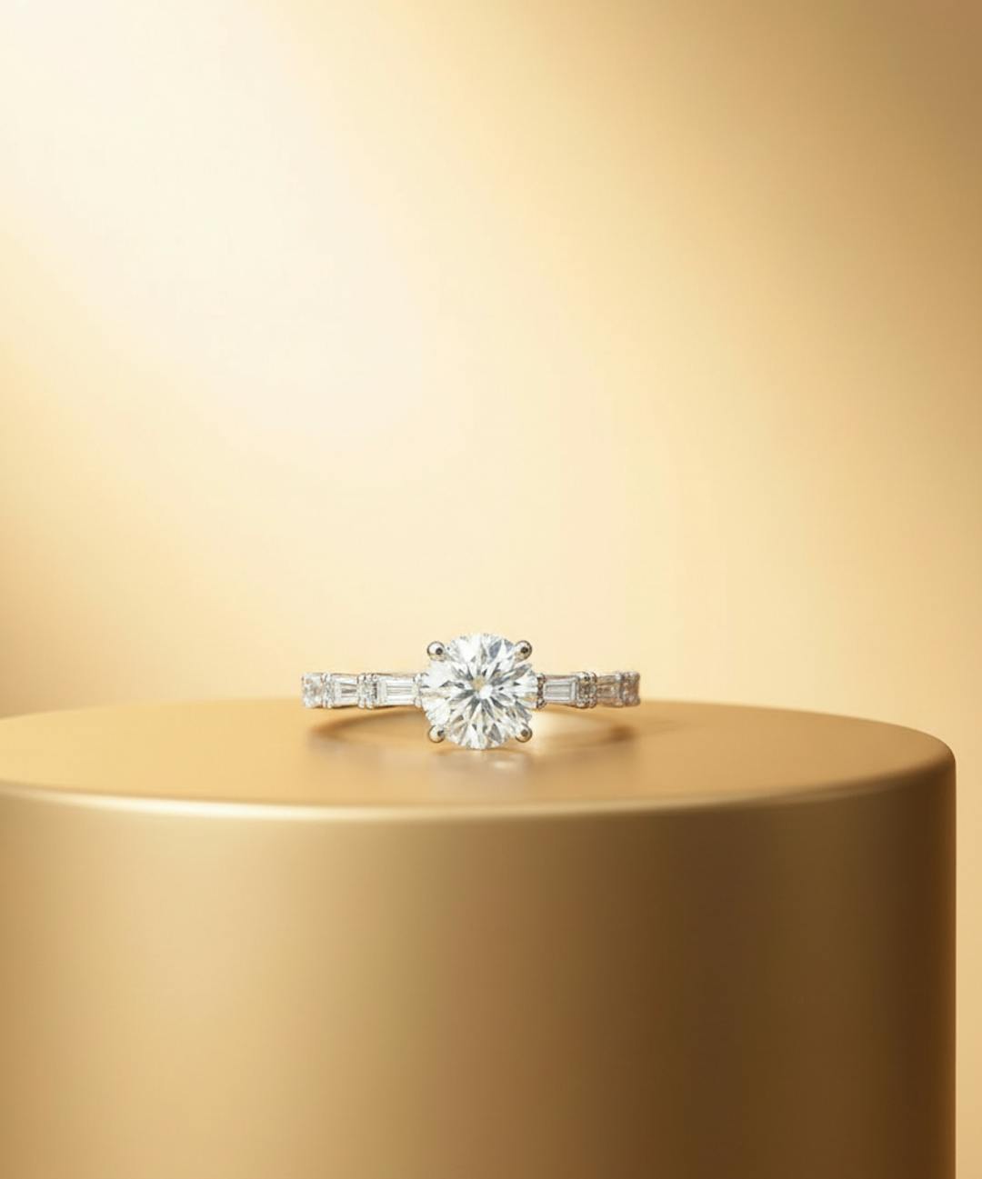 solitaire diamond engagement ring