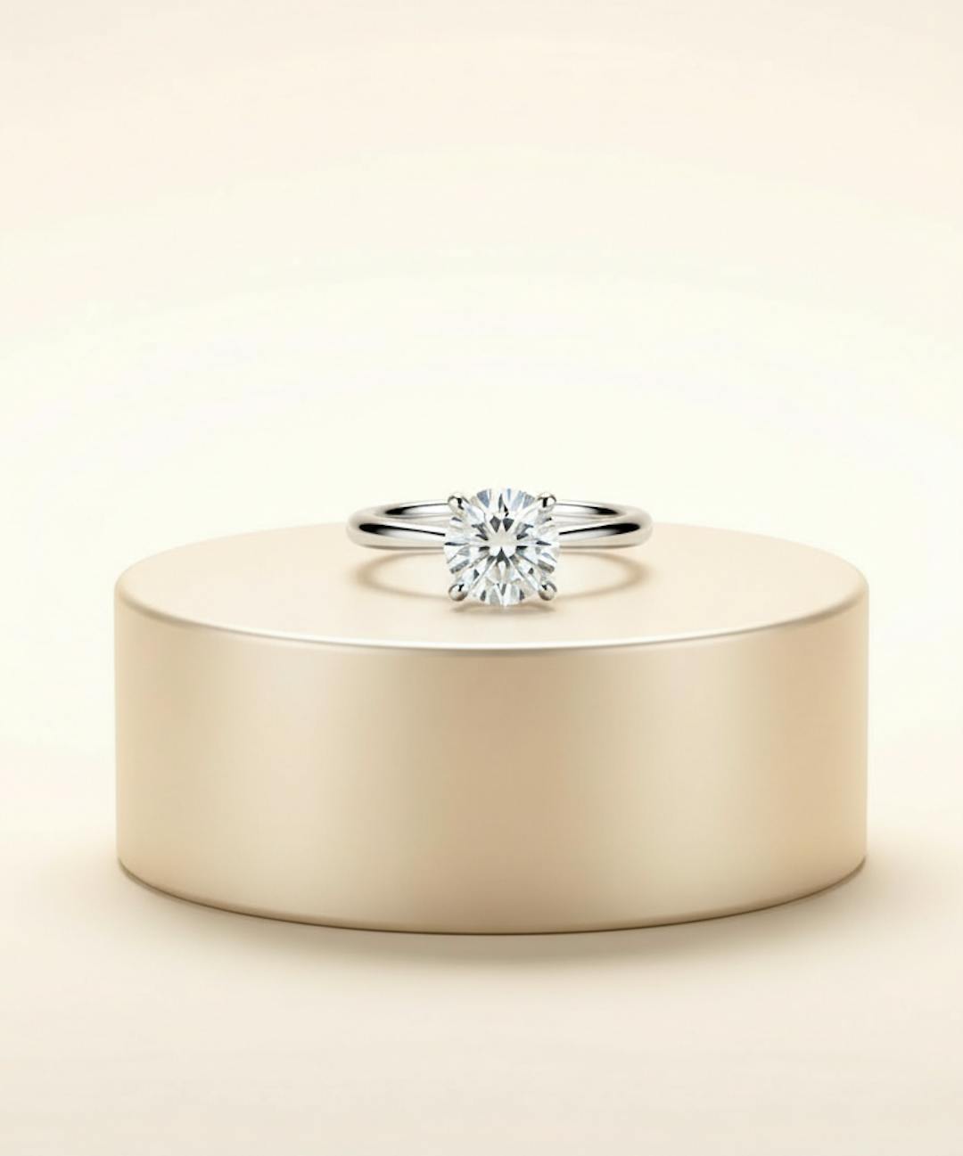 solitaire diamond engagement ring