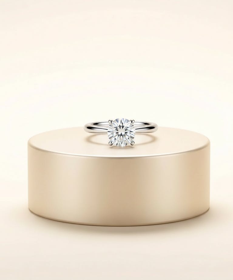 solitaire diamond engagement ring