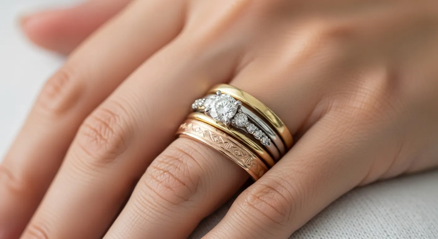 The Role of Diamond Rings in a Stack