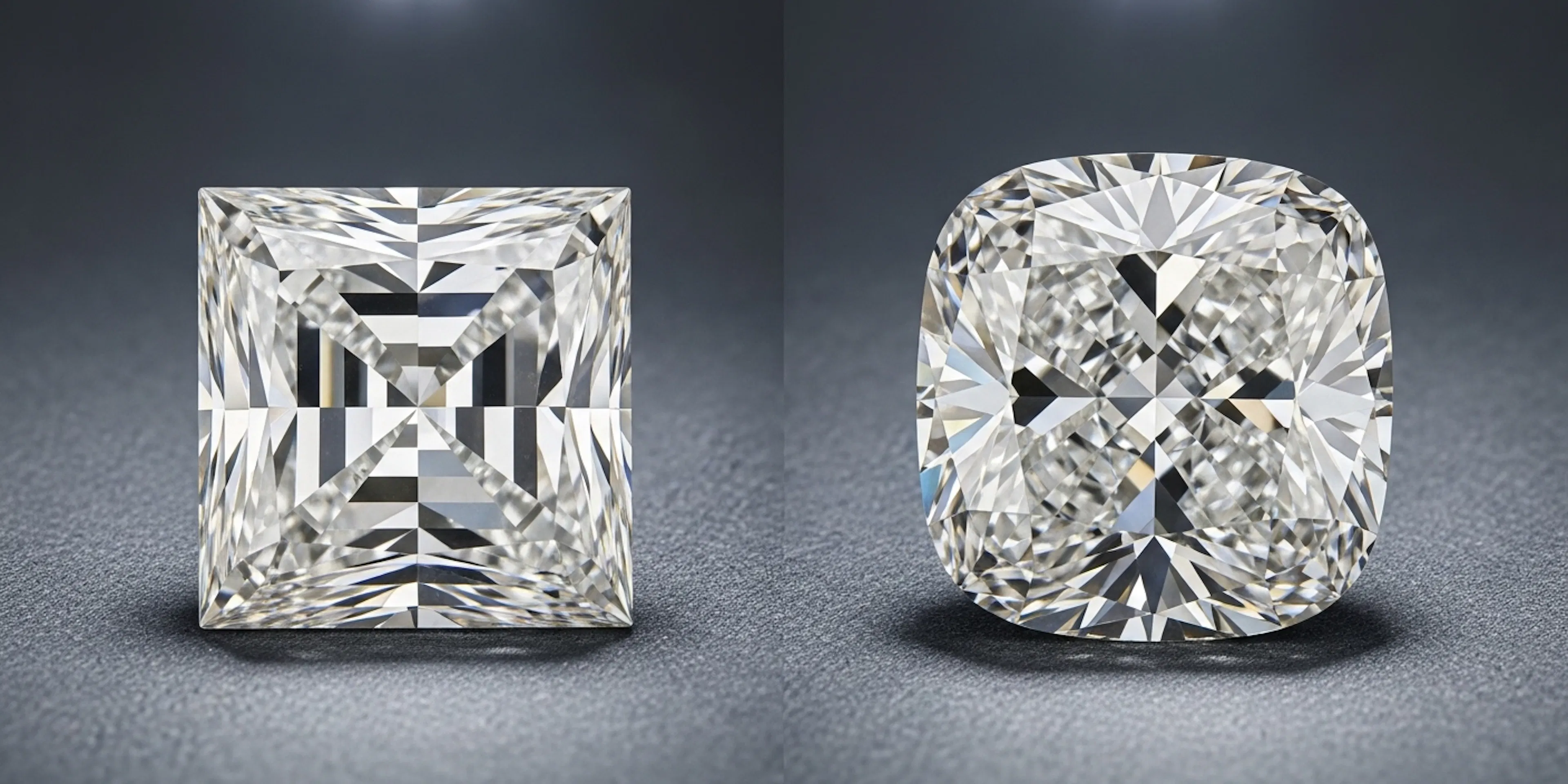 Princess Cut vs. Cushion Cut Diamonds