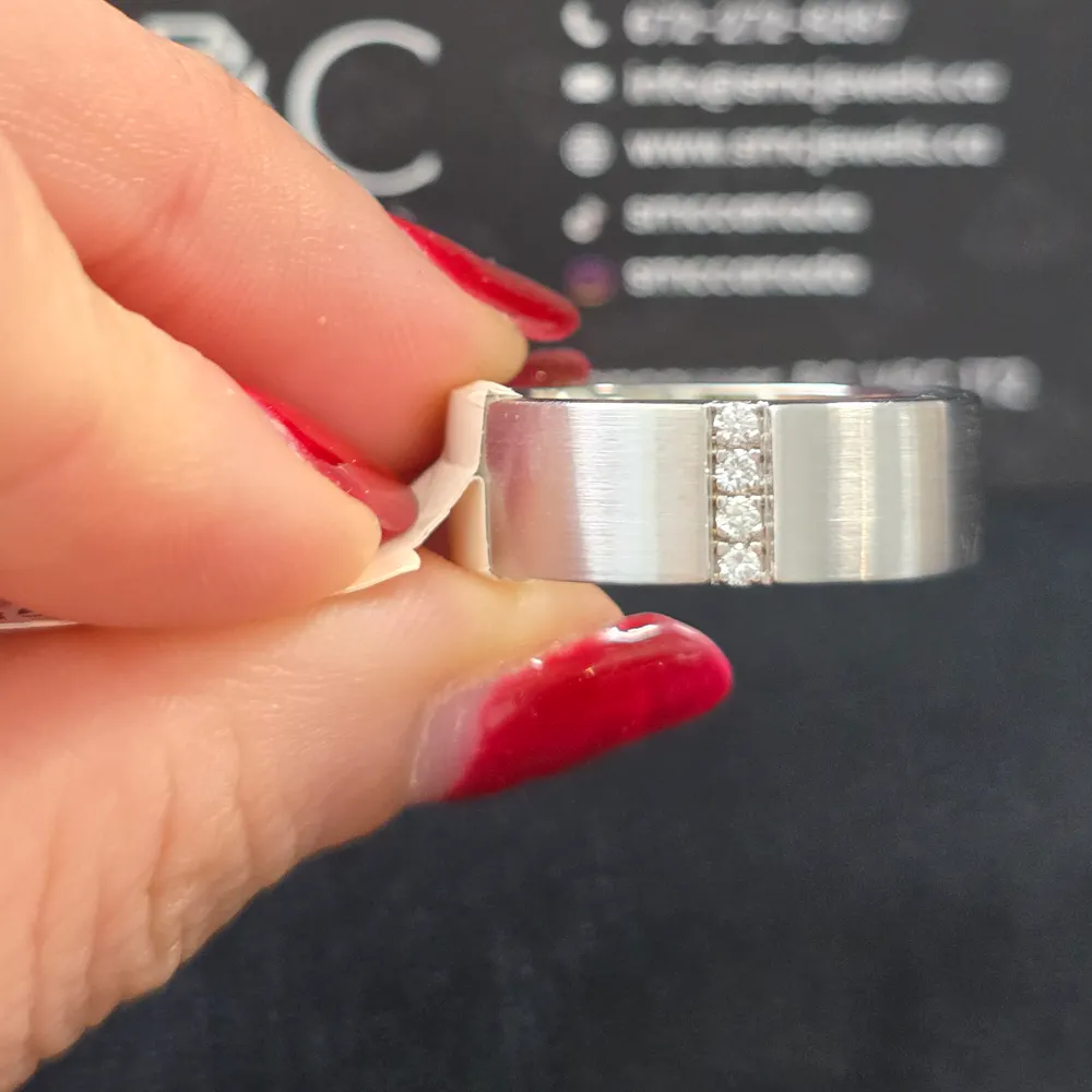 Wedding Band in 14KT White Gold | 1514
