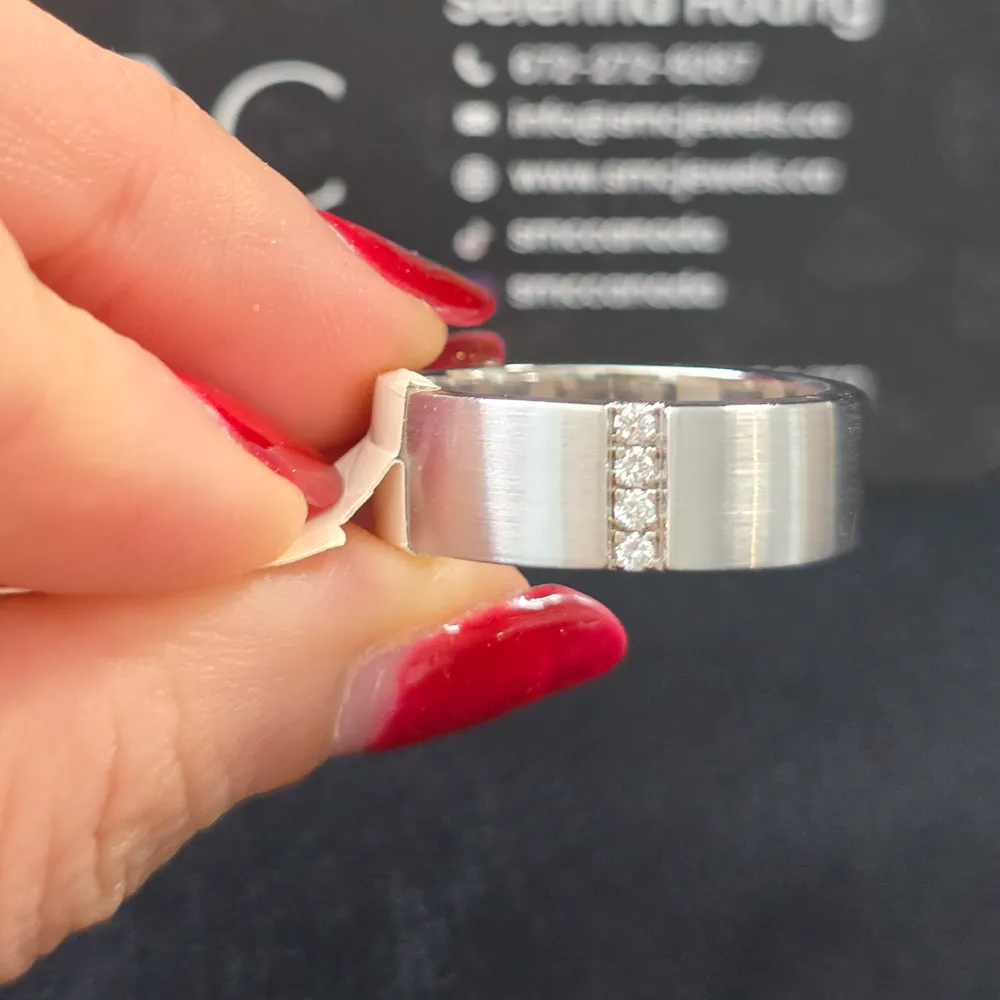 Wedding Band in 14KT White Gold | 1514