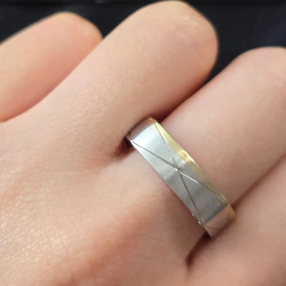 Wedding Band in 14KT Yellow gold & Platinum PT950 | 1502