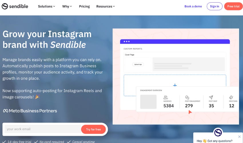 Sendible Instagram Analytics Tools
