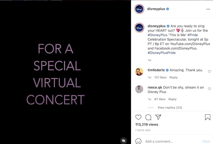 DisneyPlus supports pride with a spectacular concert