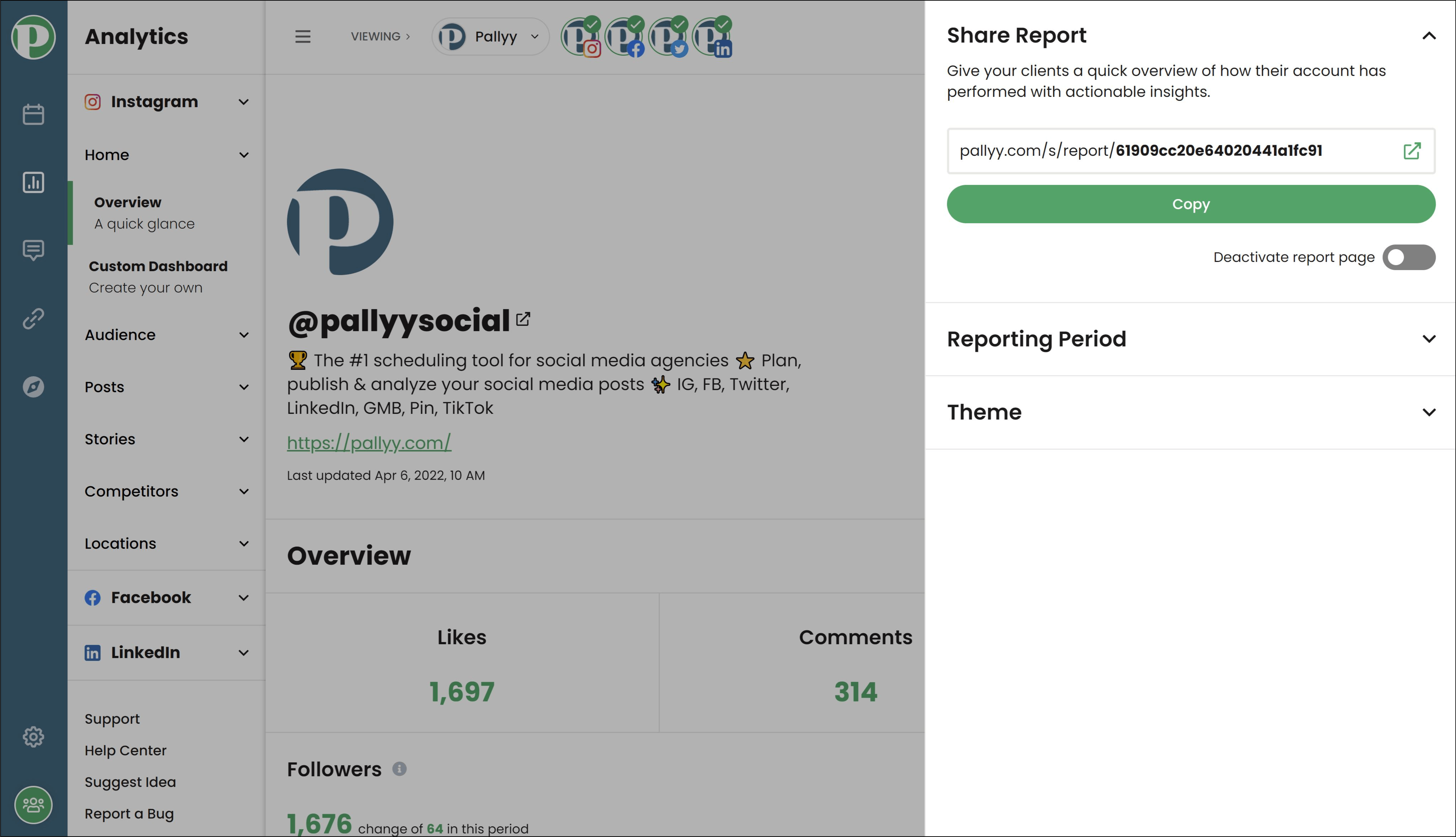 Social Media Analytics - Share Performance Reports