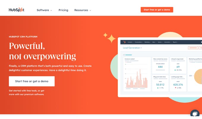 HubSpot - Powerful automation tools for full sales funnel management