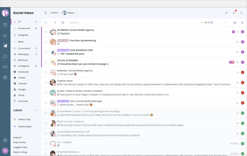 Social Media Scheduling Platform - Social Media Inbox
