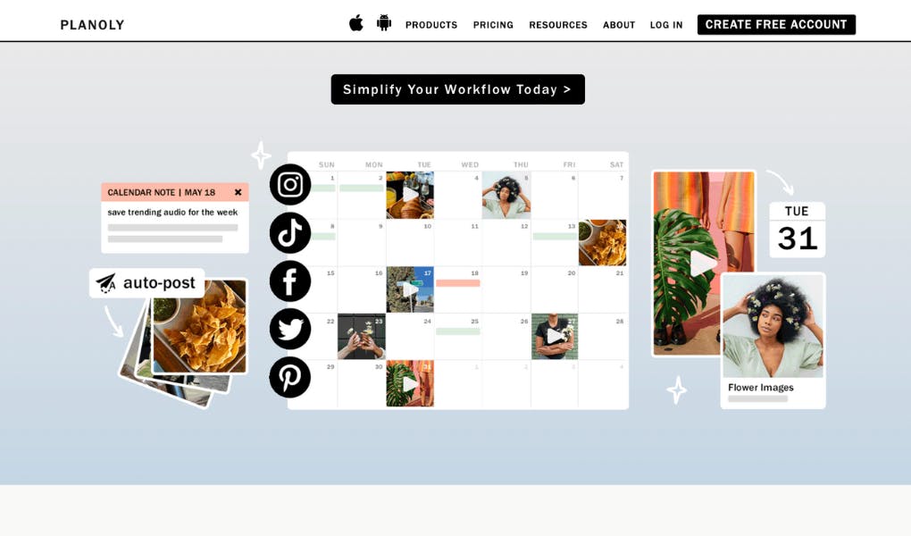 Plainly - Social media scheduler with Visual Planner for Instagram