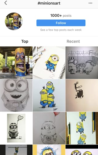 Artist tags for Instagram