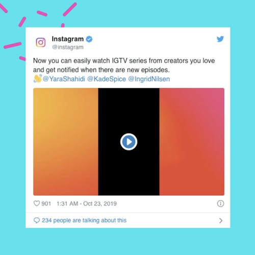 IGTV is Instagrams long form video platform, released in June 2018