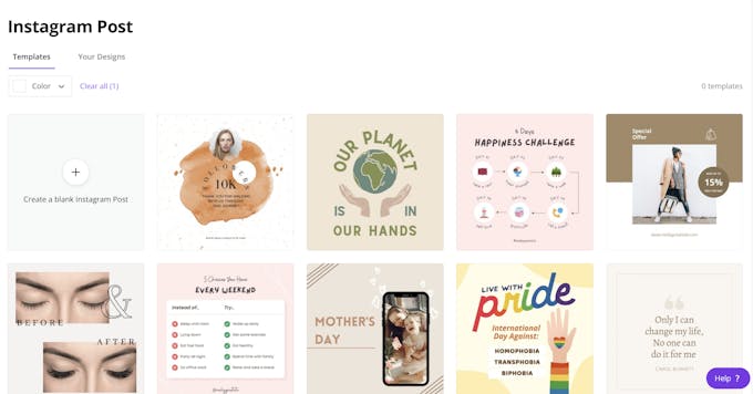 Canva Instagram post templates