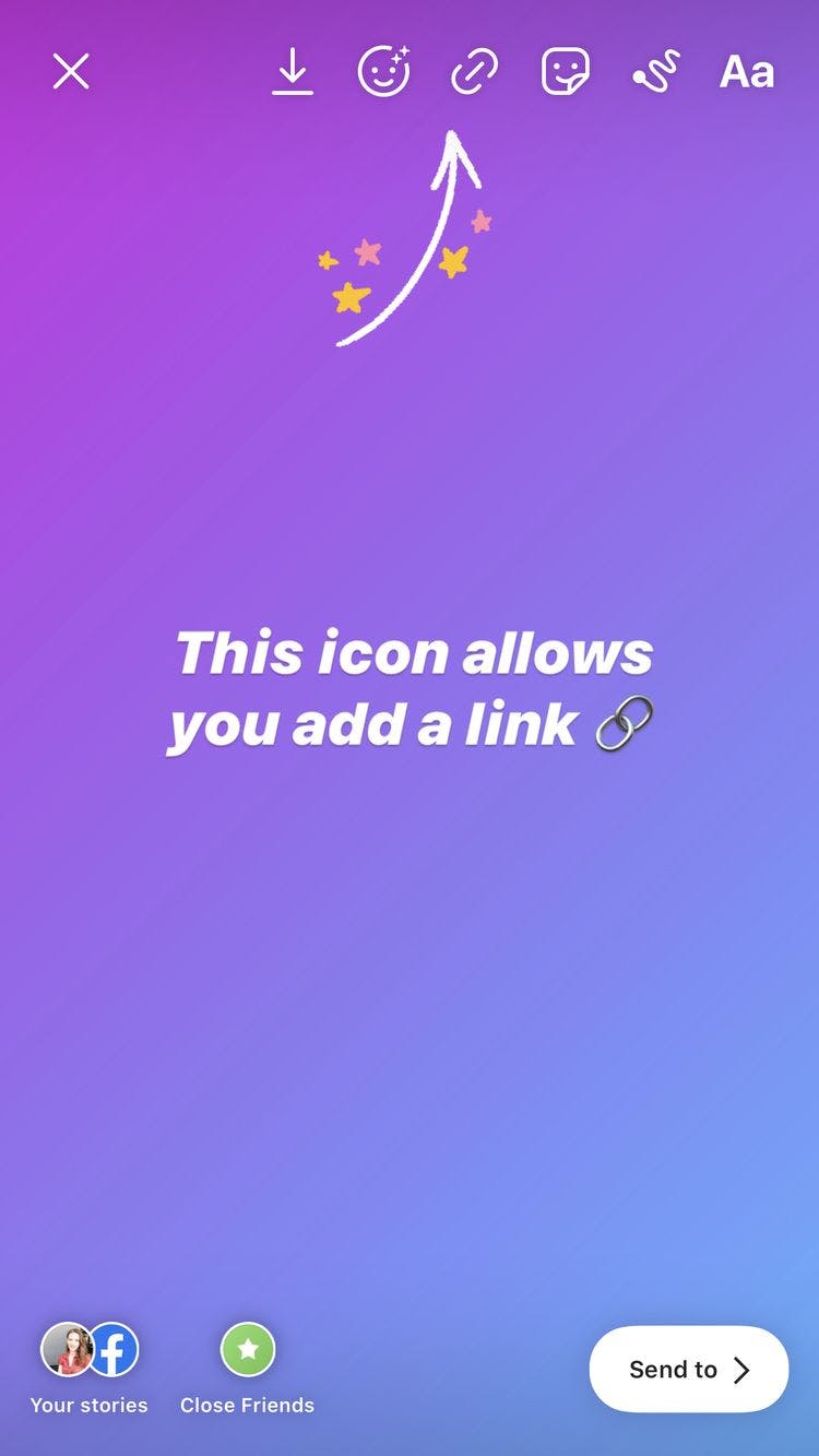 How to add a swipe up link on instagram story
