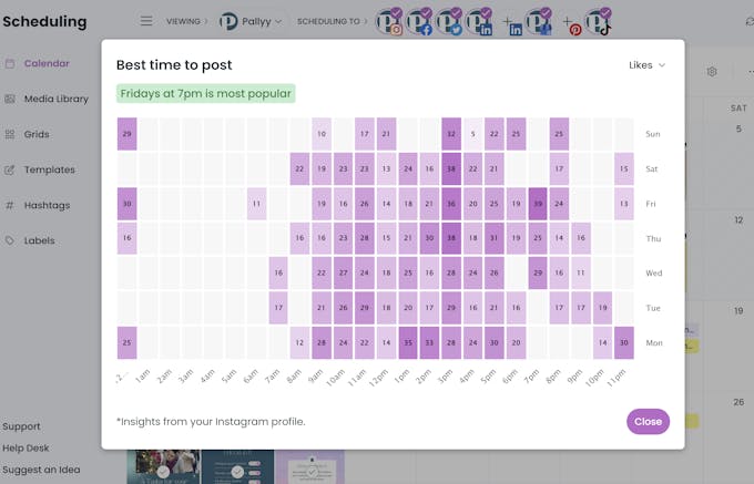 Find the best time to post before scheduling your Instagram post