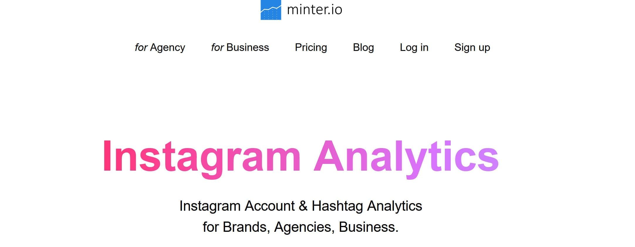 Minter Instagram insights