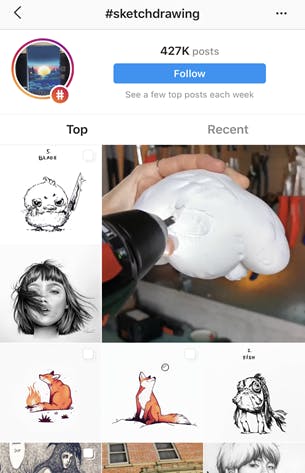 Graffiti hashtags