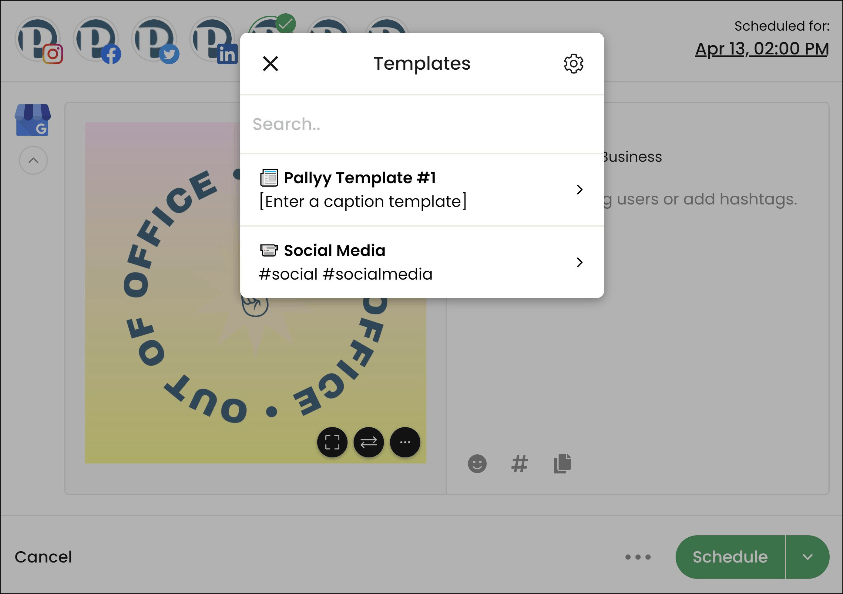 Create pre set templates that you can insert into
