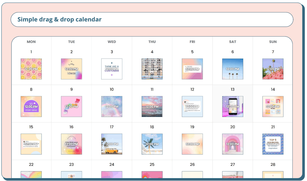 Scheduler for social media agencies