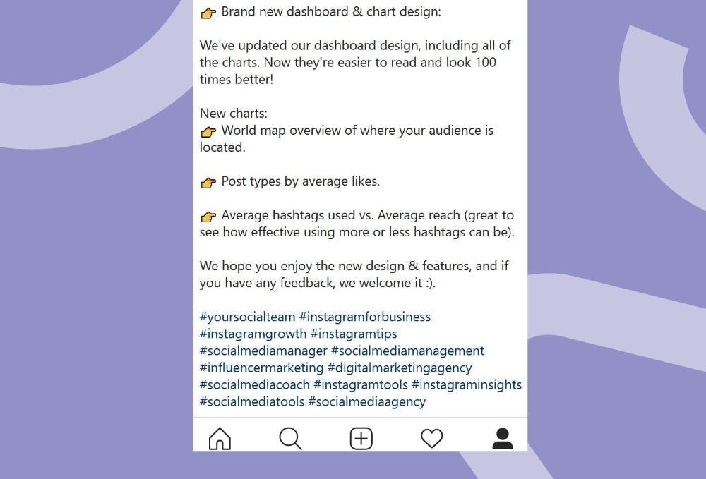 Make sure to use 30 hashtags on instagram