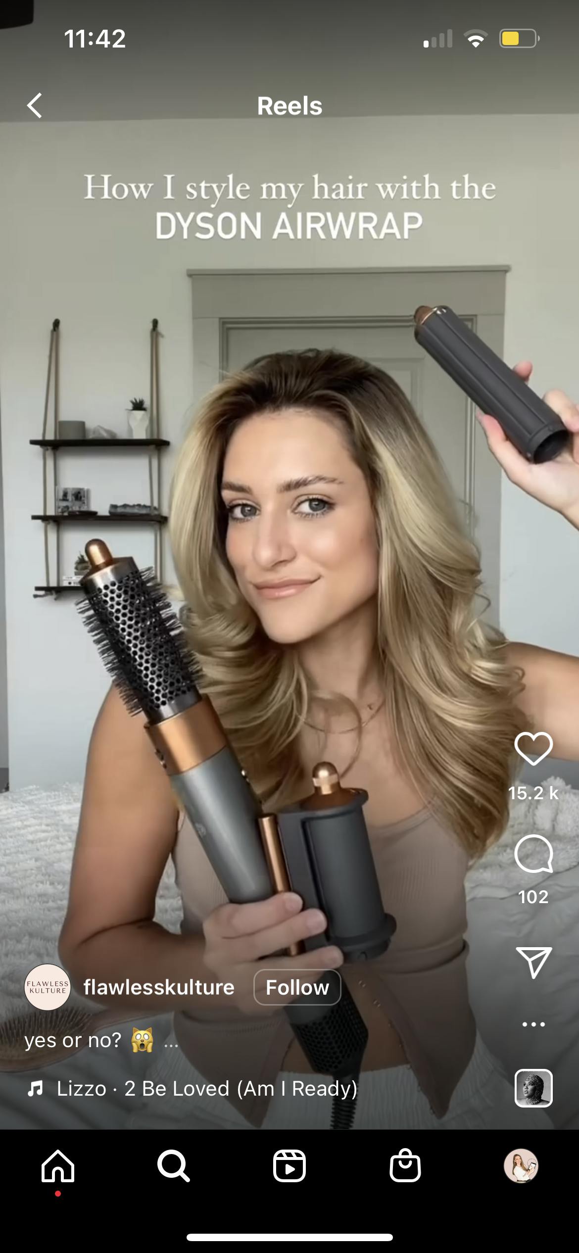 Hair styling tutorial reel idea