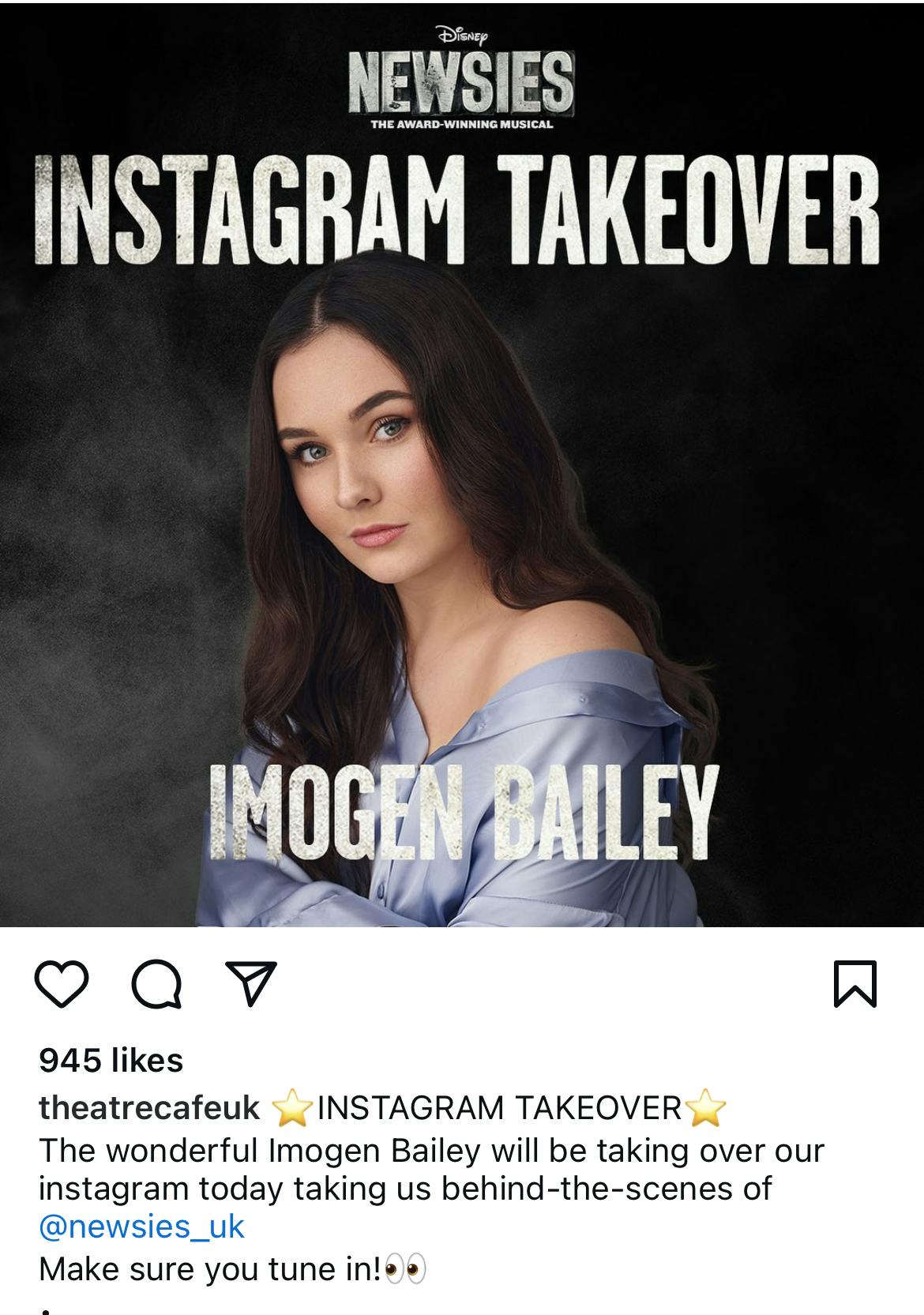 Instagram takeover poster
