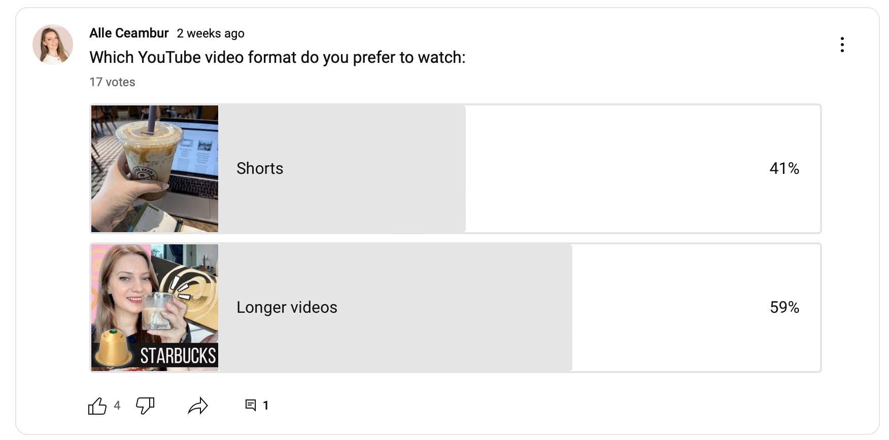 YouTube shorts vs Longer video