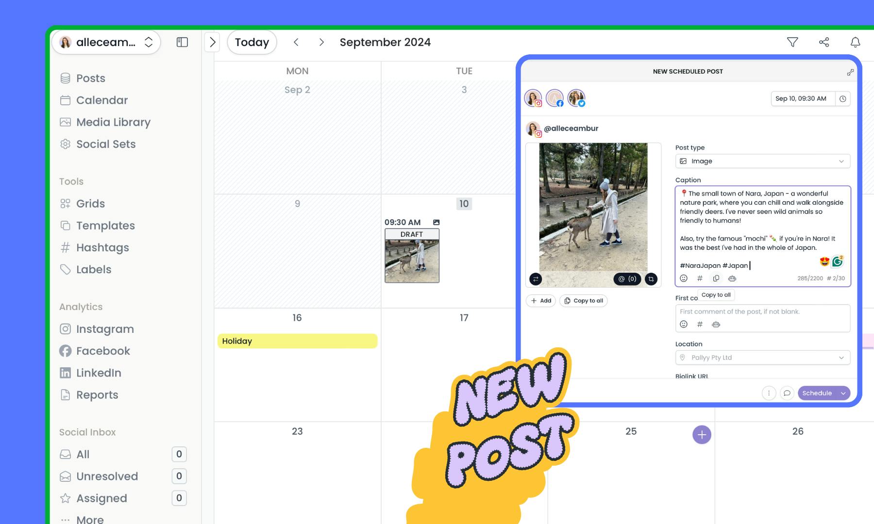 Instagram Scheduling tools