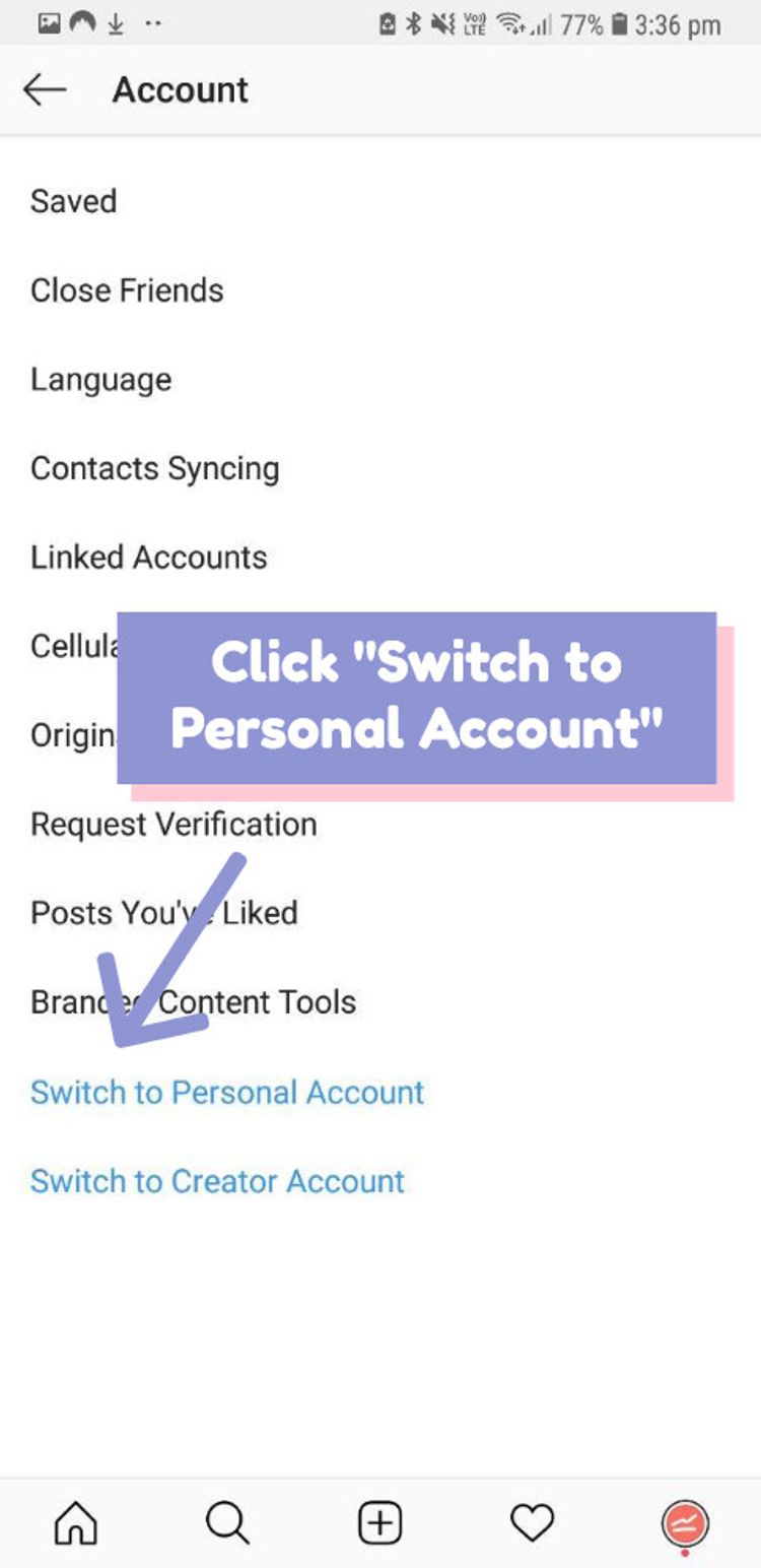 How to Switch Back to a Personal Account on Instagram