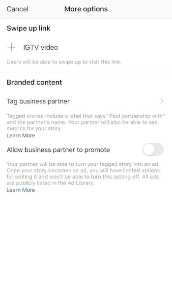 If you don't meet the requirements for adding posting a link on a Instagram story, link to your IGTV instead