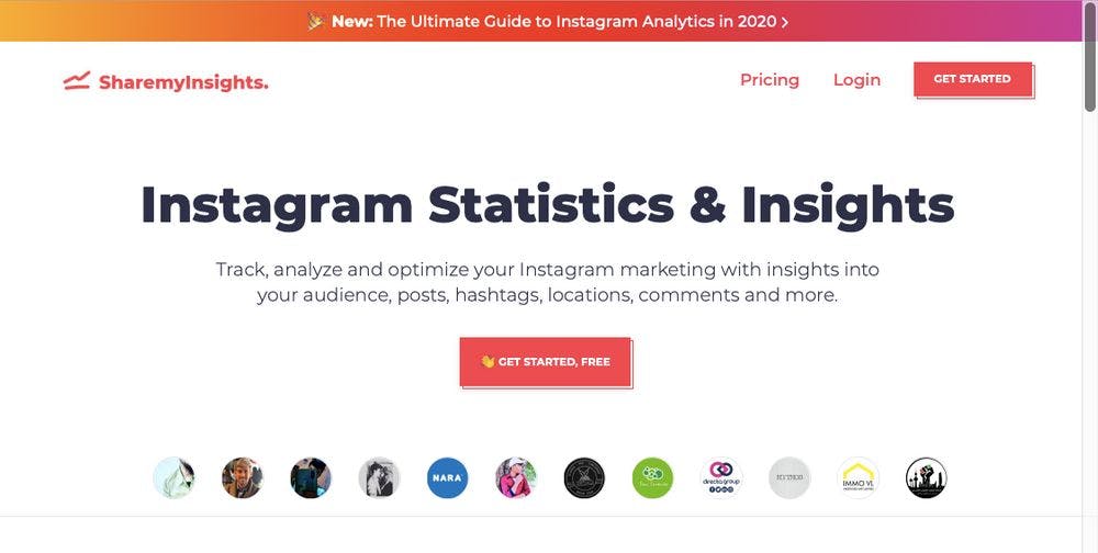 Sharemyinsights is a Instagram statistics and insights tool to help you see what's working and what isn't