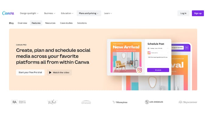 Canva Pro - Design and scheduling tools in one dashboard