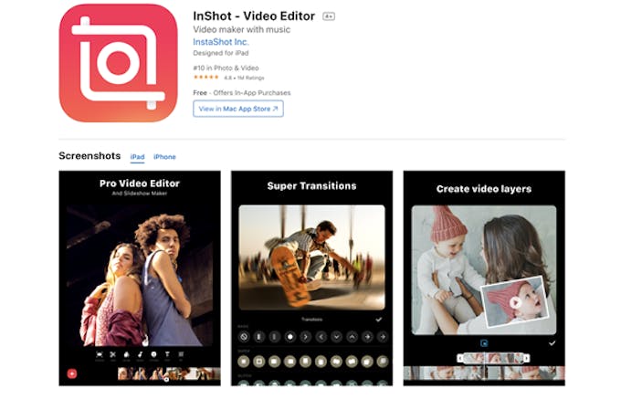 InShot Instagram story video editor app