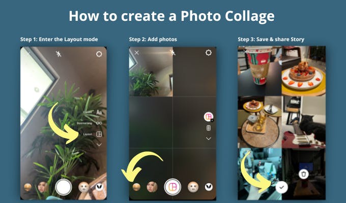 How to share a photo collage to Stories