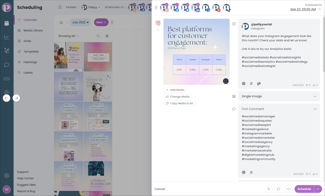 Publish your grid directly to Instagram