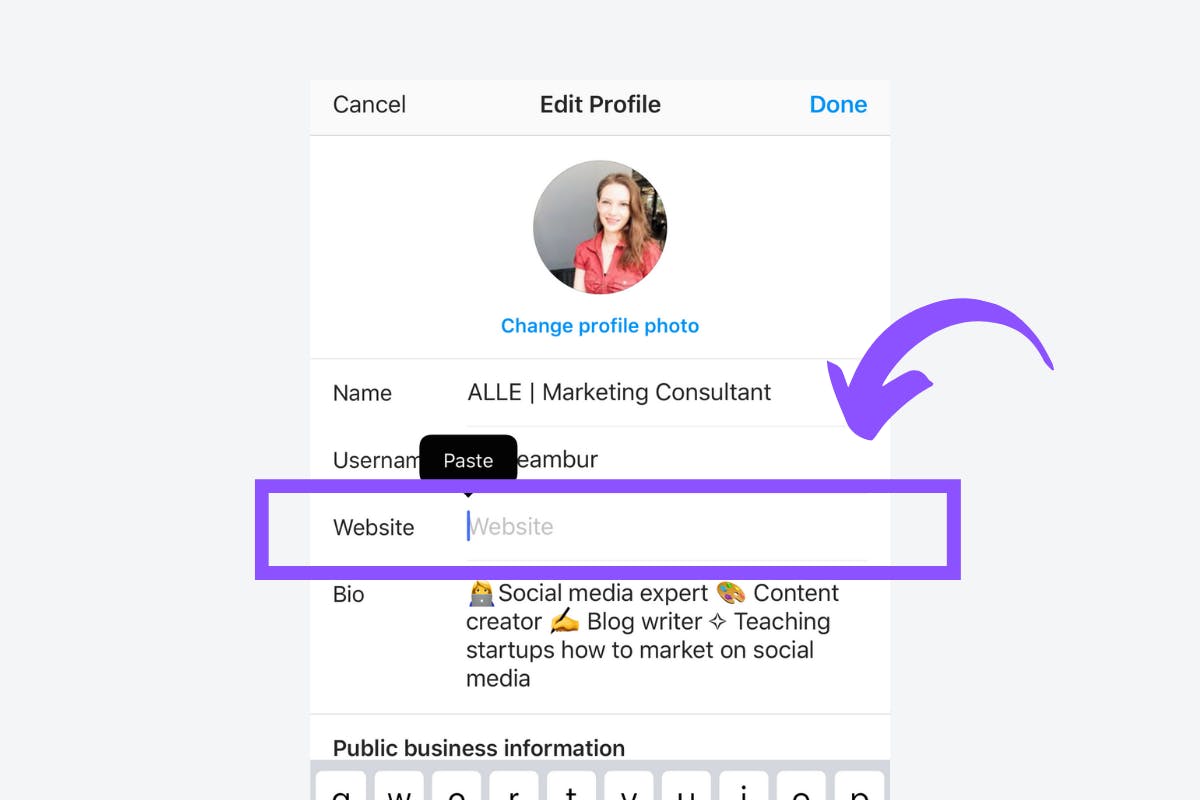how-to-put-2-links-in-instagram-bio-purcell-brinelition