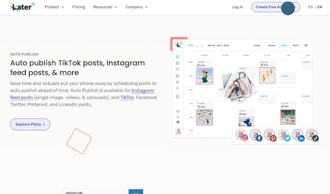 Later - Visual Planner for Instagram, TikTok and more