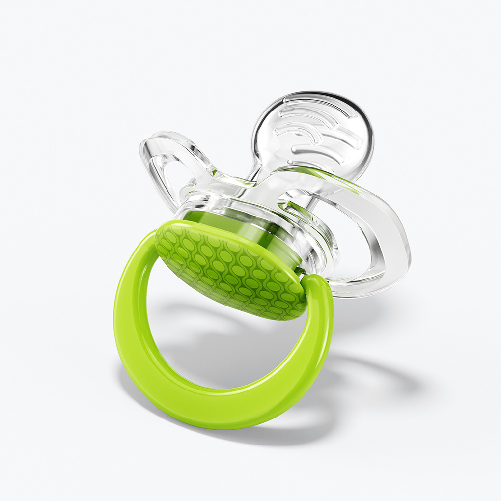 Expands to Support The Palate During Soothing Pack of 3 Aqua Stage 3 Suitable from 9 to 18 Months Smilo Orthodontic Pacifier 