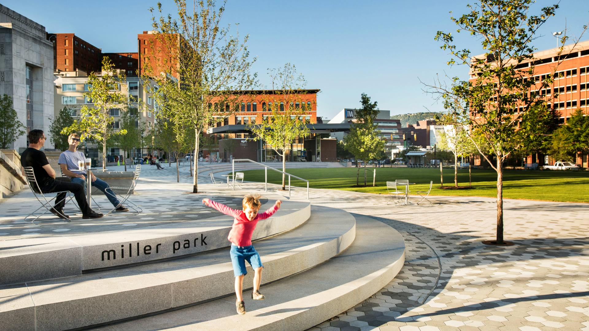 A civic park in the heart of a growing innovation district