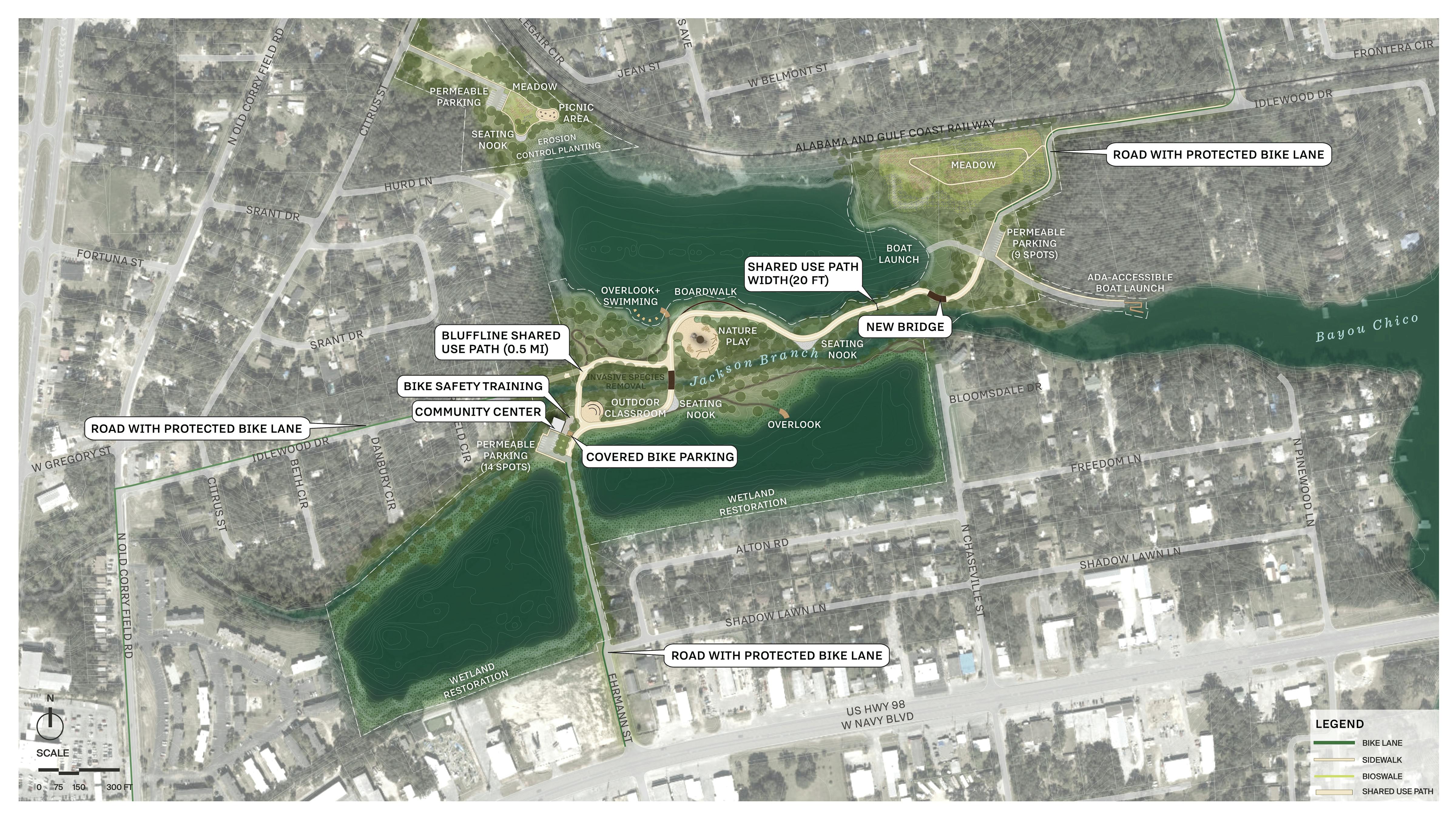 Site plan for park
