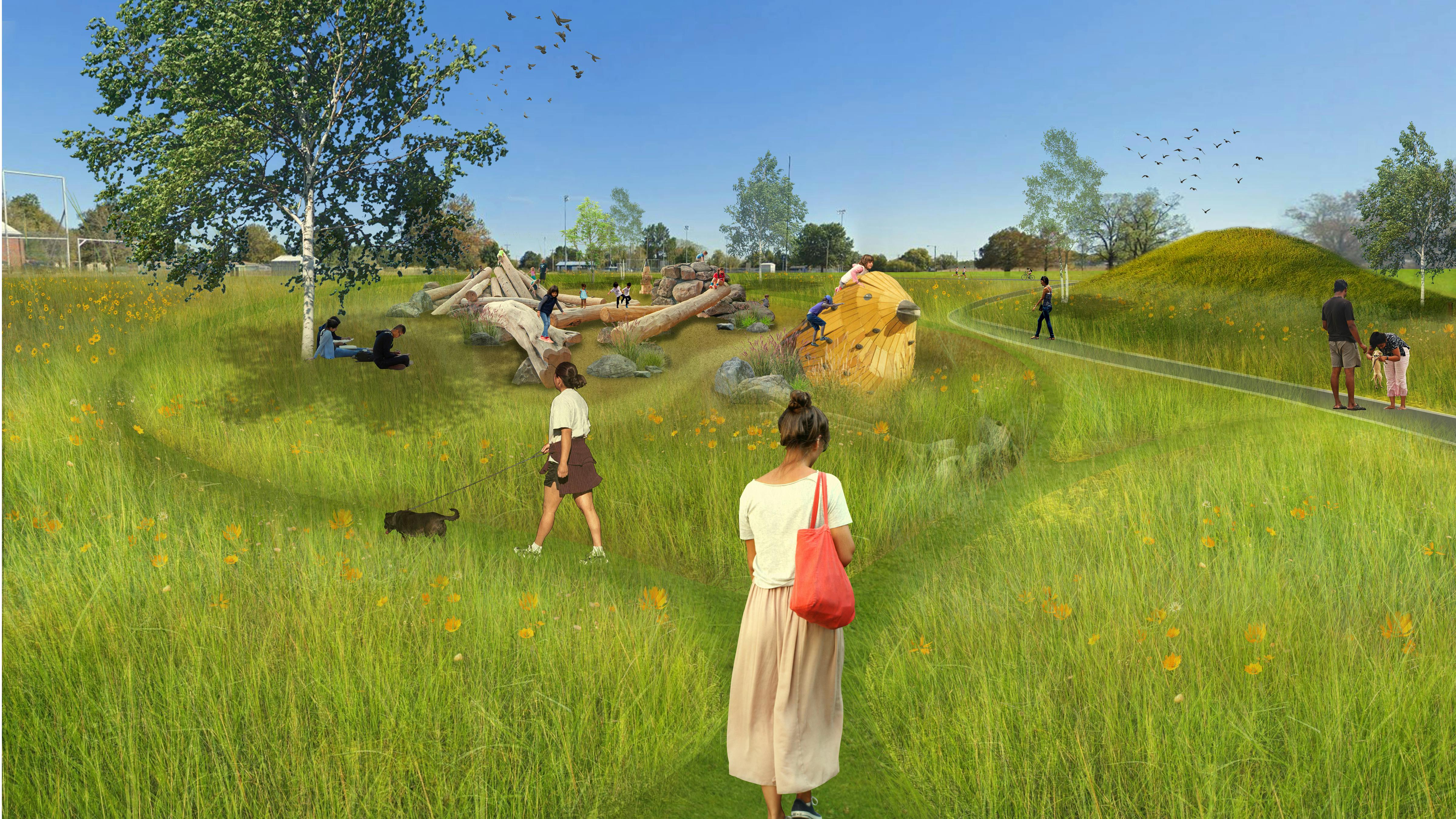 Render of park