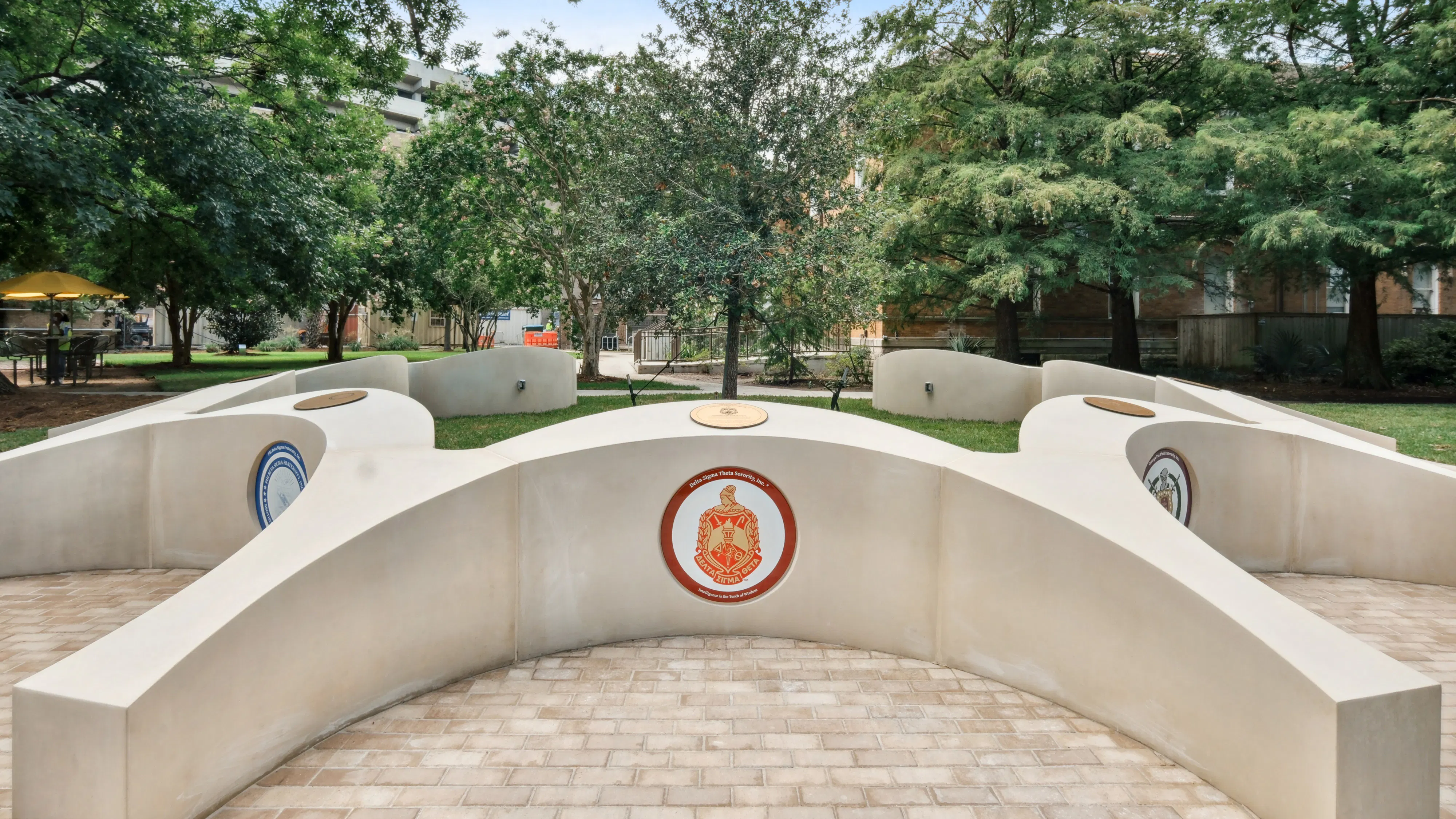 Close up image of NPHC monument