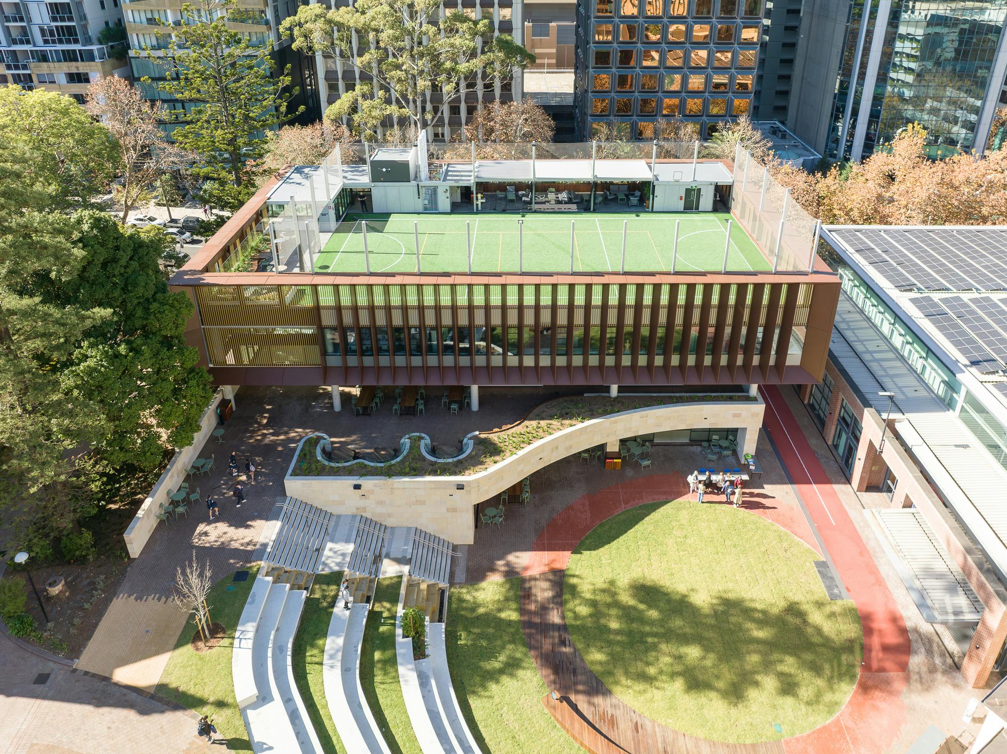 Innovative learning spaces blend into the landscape