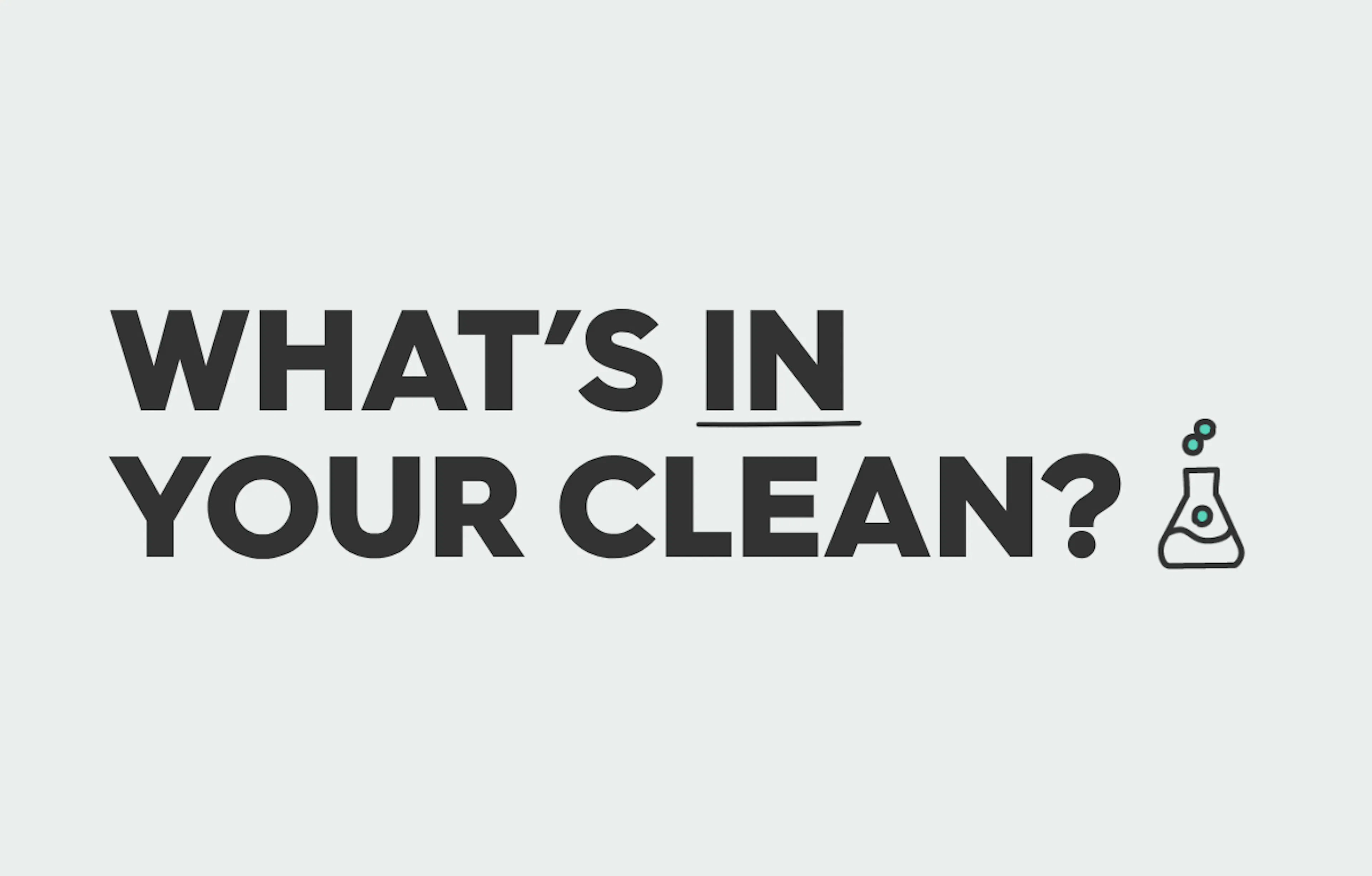 text: whats in your clean