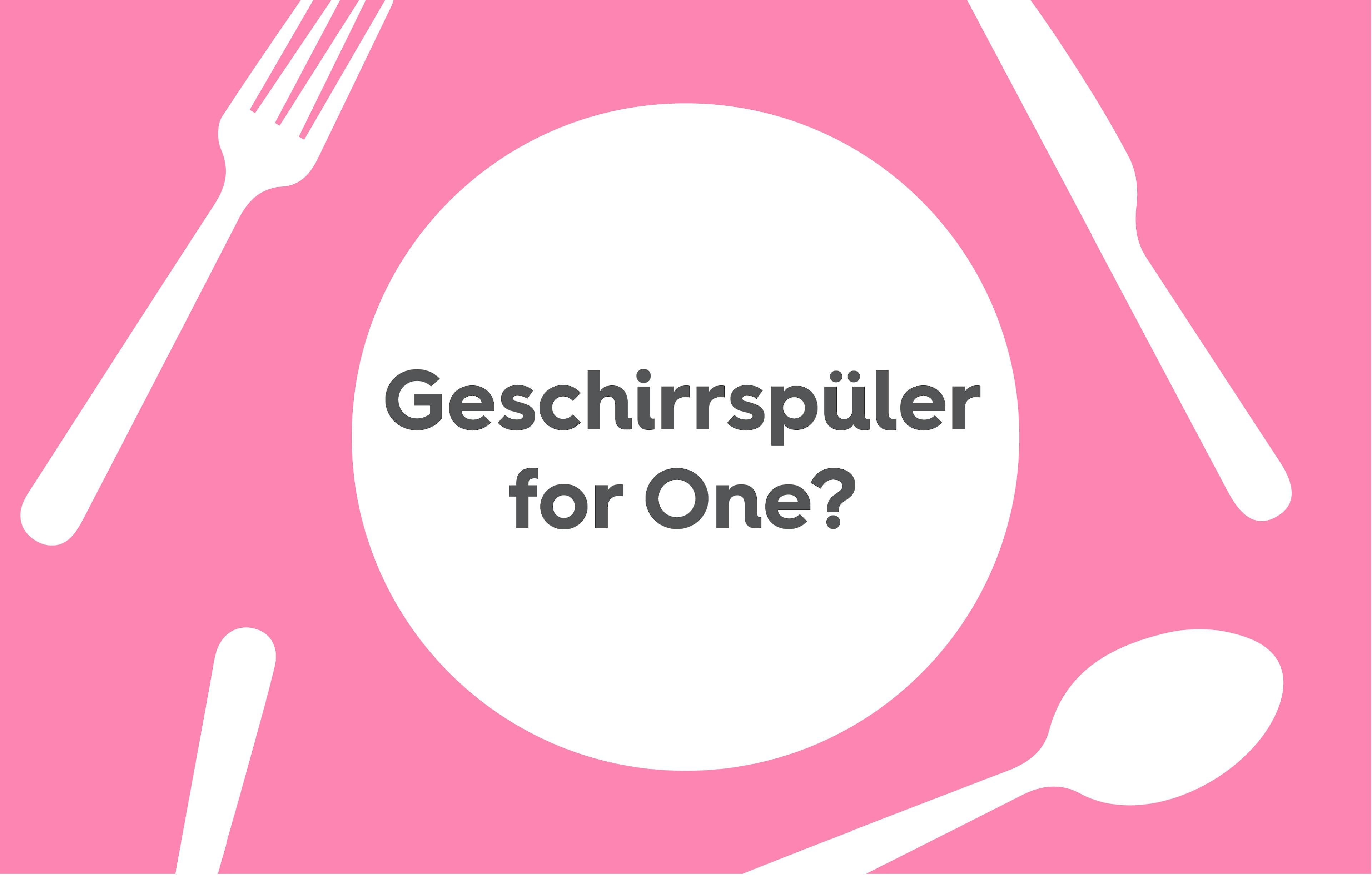 Geschirrspüler for One?