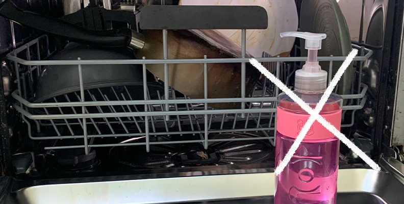 Can I use washing up liquid in a dishwasher?