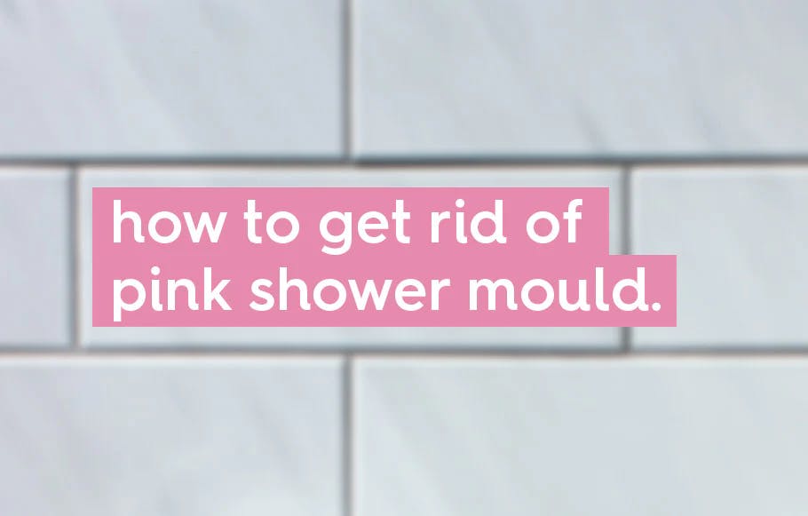 how to get rid of pink shower mould.